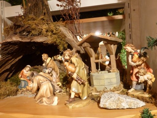 Weihnachtskrippe Holzfiguren